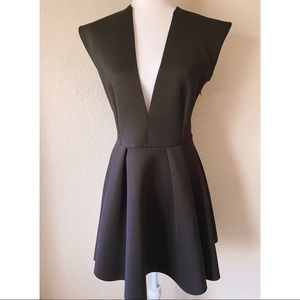 NWT Guess Deep V Flare Dress